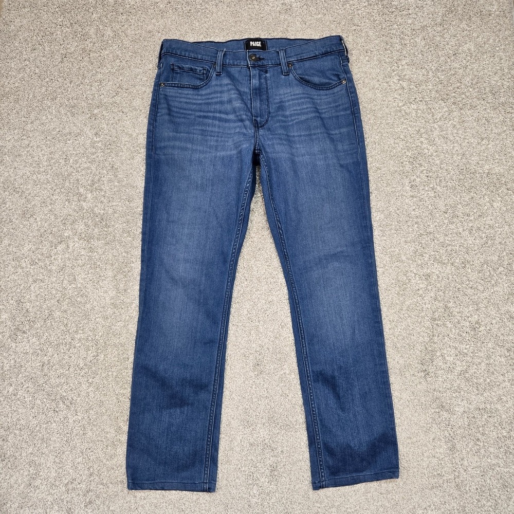 Paige‎ Federal Jeans Mens 31x30 (fits 32x28) Blue Denim Stretch